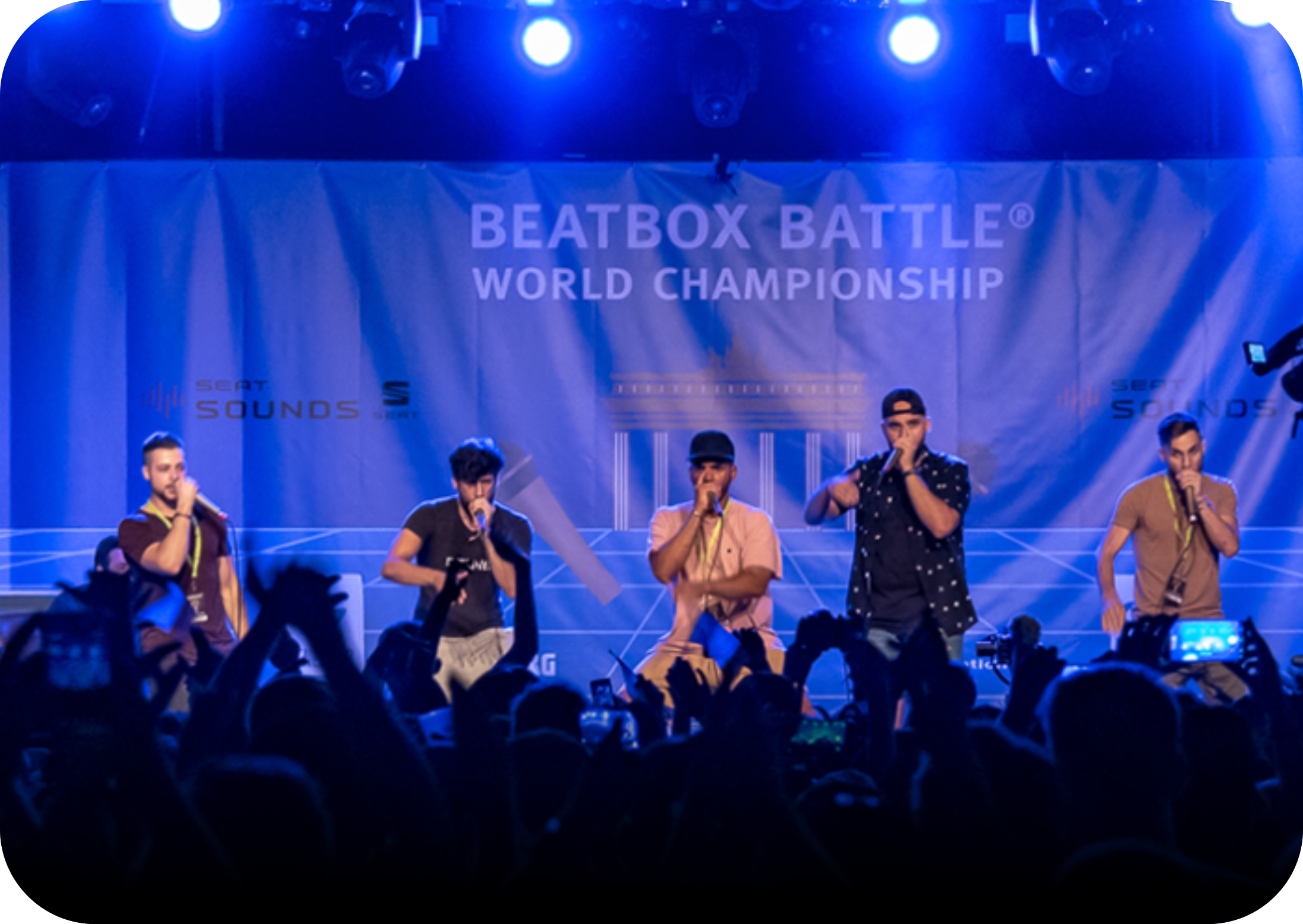 Beatbox Battle World Championship performers on stage